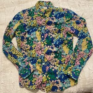 J. Crew Multi-Color Perfect Shirt | Size M